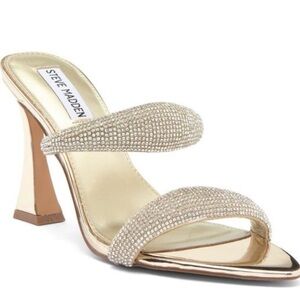 Steve Madden Sparkling Gold Heels